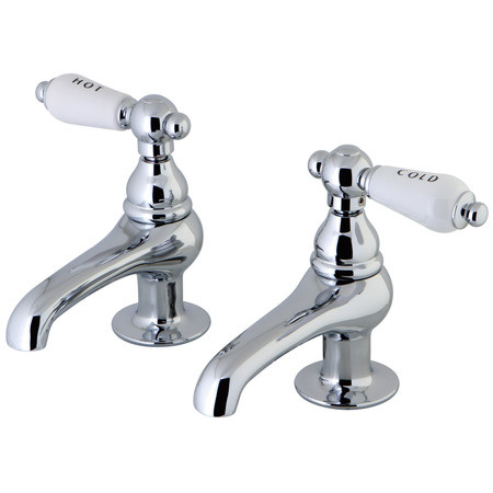 KINGSTON BRASS Basin Faucet, Polished Chrome CC4L1